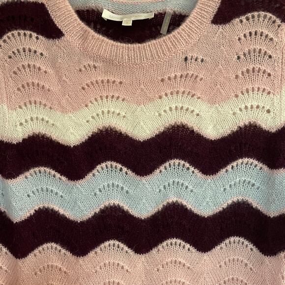 LoveShackFancy Ariella Chevron Stripe Sweater - Picture 6 of 11